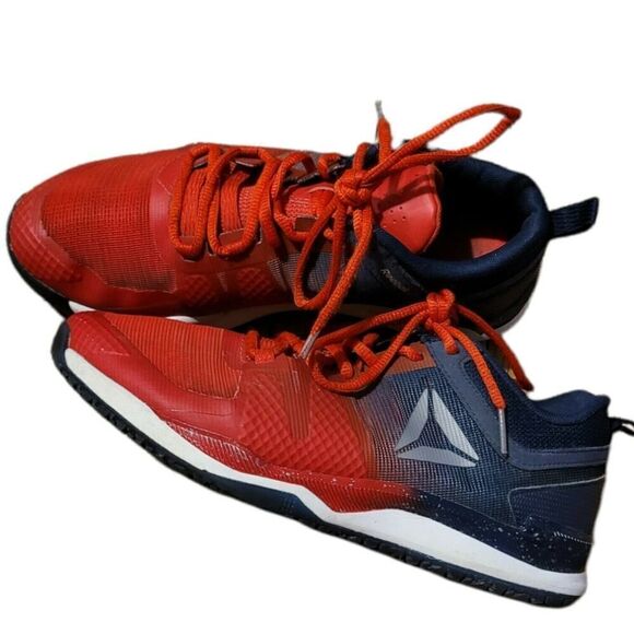 Reebok Houston Texan JJ WATT City Pack 116581034 Red Blue Running Shoe Men SZ 6 - Picture 1 of 5